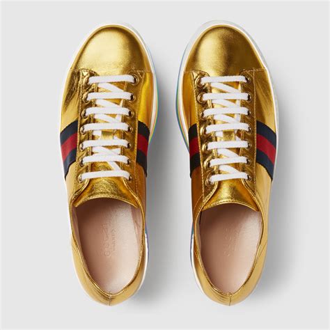 gucci gold running shoes|Gucci inspired shoes.